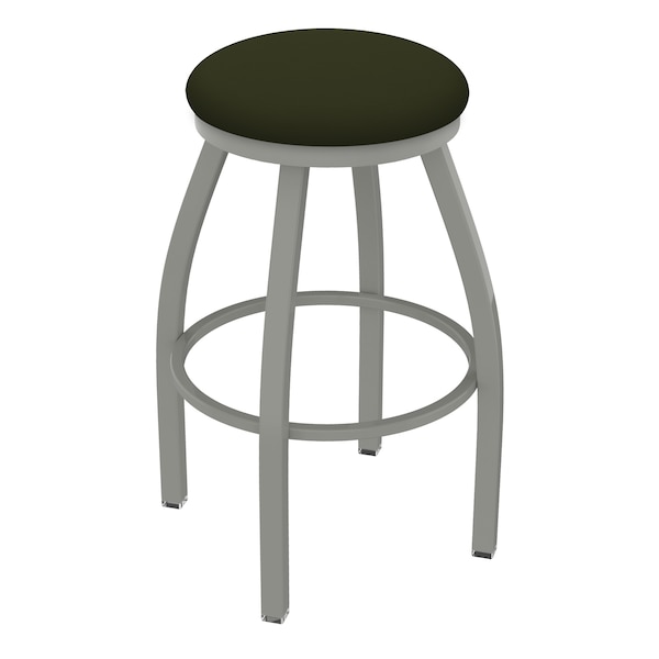 36" Swivel X-Tall Bar Stool, Nickel Finish, Canter Pine Seat